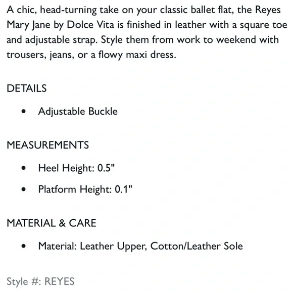 NEW Dolce Vita Reyes Ballet Flats in Silver - Picture 8 of 8